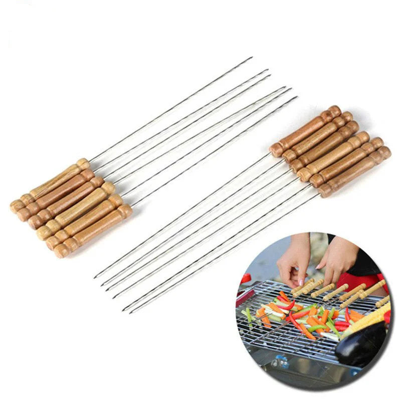Stainless Steel BBQ Skewers (Set Of 12 PCS)