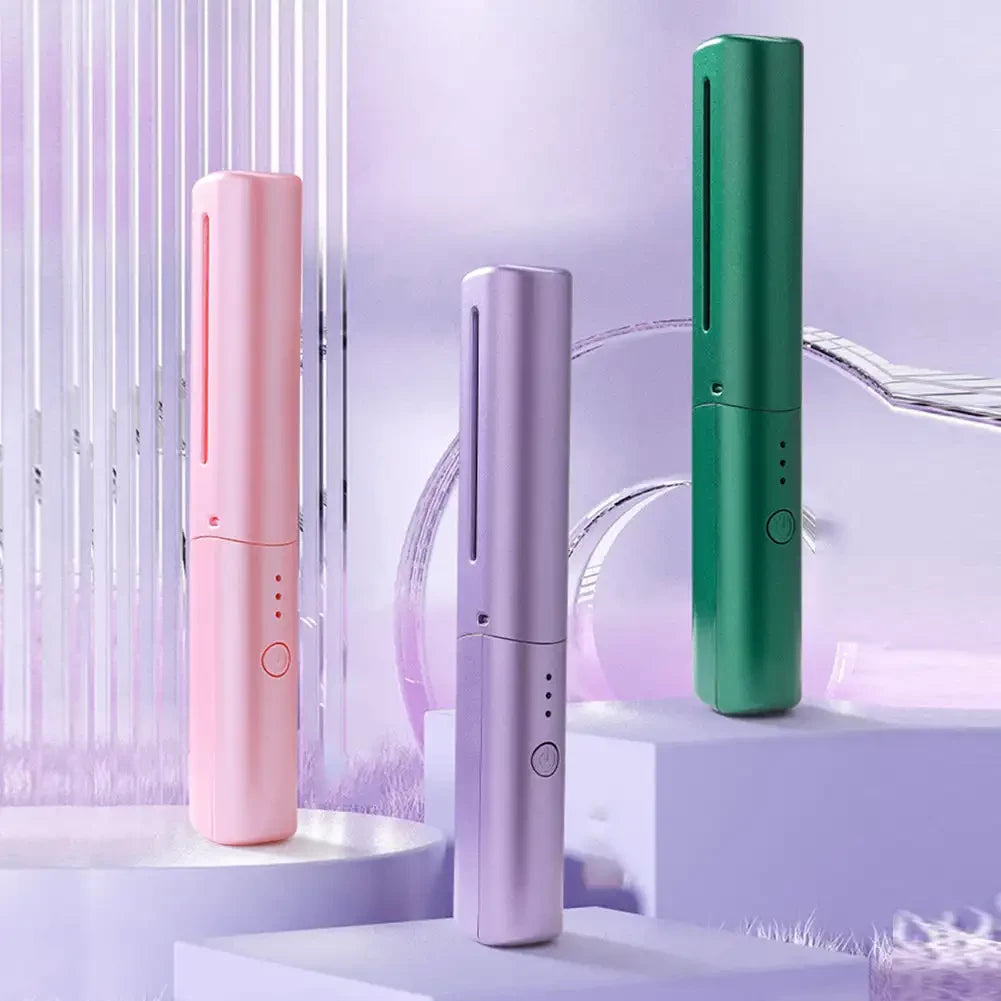 Portable Mini Electric Hair Straightener Comb