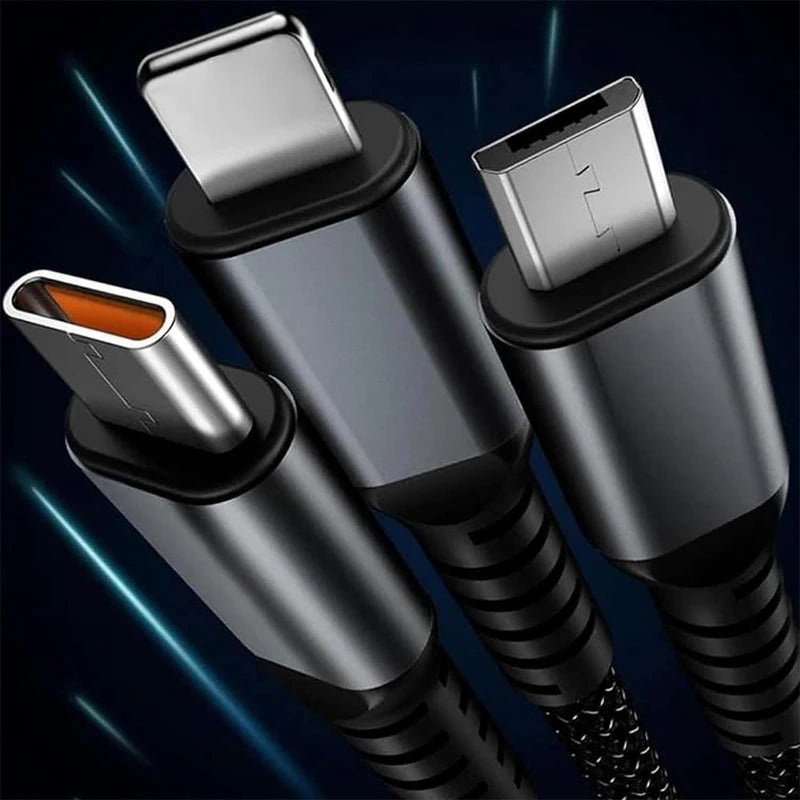 100W 3-In-1 Fast Charging Cable