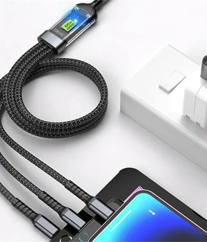 100W 3-In-1 Fast Charging Cable