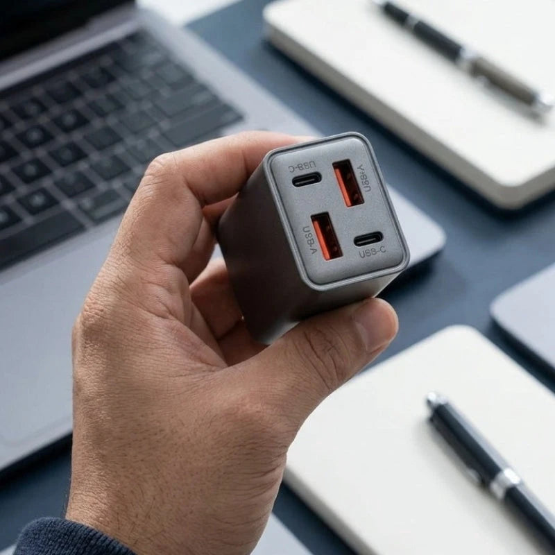 100W Super Fast Multi-Port Charging Adapter With Cable