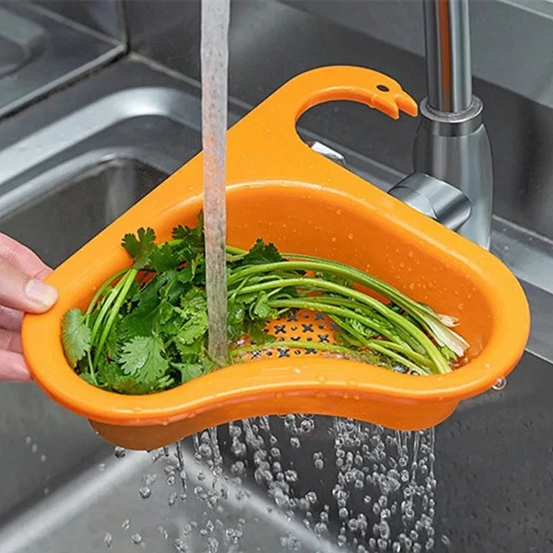 Multi-Usable Swan Kitchen Drain Basket