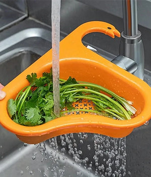 Multi-Usable Swan Kitchen Drain Basket