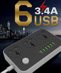 6 USB High Quality Charging Multiplug