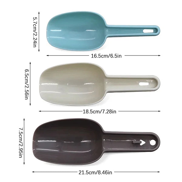 3pcs Multicolor Food Measuring Scoop