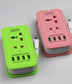 4 USB Port Fast Charging Multiplug