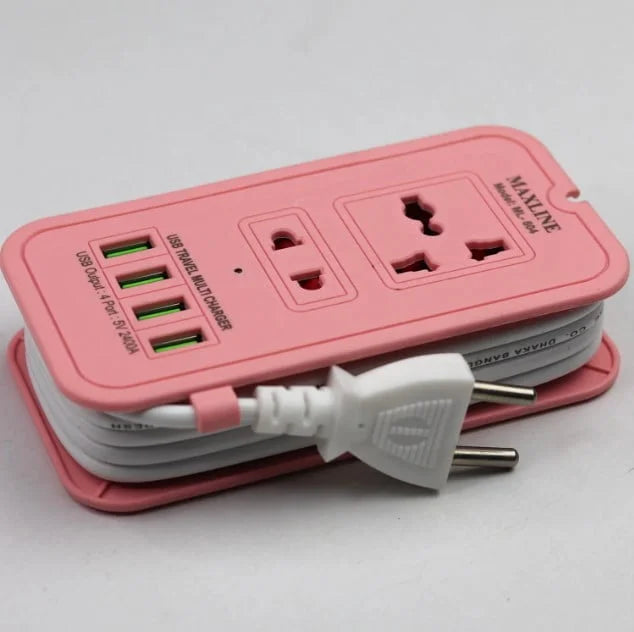 4 USB Port Fast Charging Multiplug