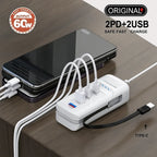 66W 4 Ports USB C Type Fast Charging Adapter
