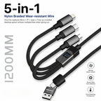 5-in-1 Smart Power 120W Fast Charging Cable