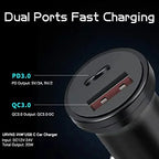 Car Charger (USB & C-Type Port)