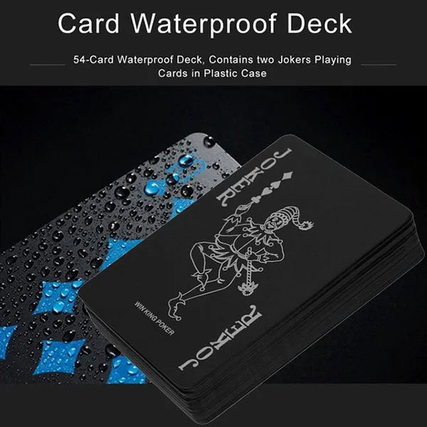 Waterproof Black Playing Card