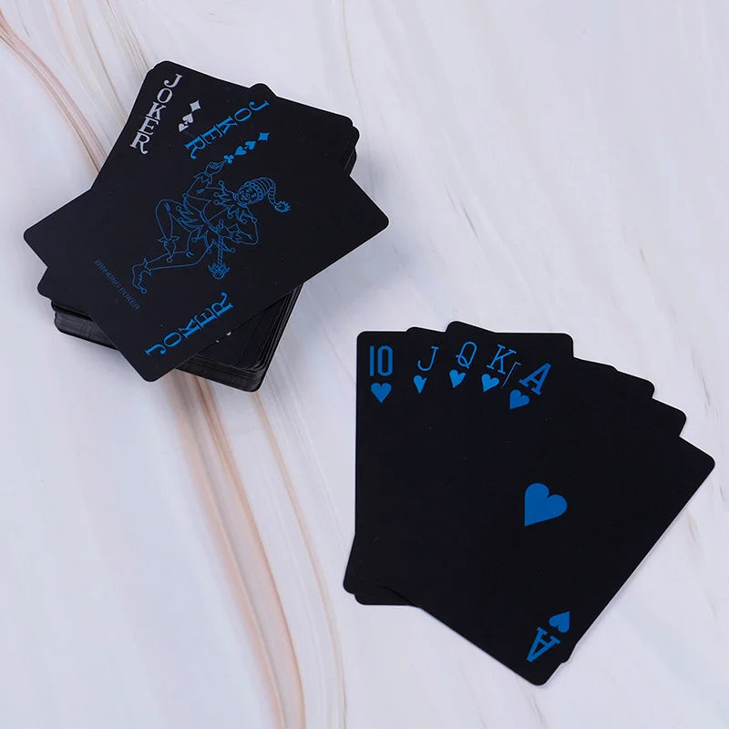 Waterproof Black Playing Card