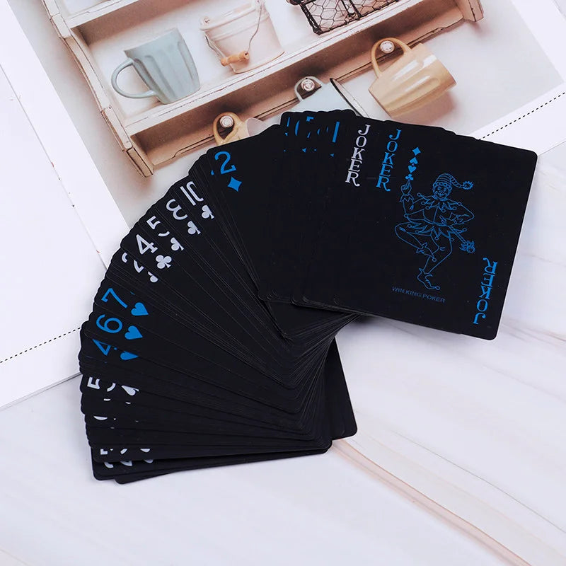 Waterproof Black Playing Card