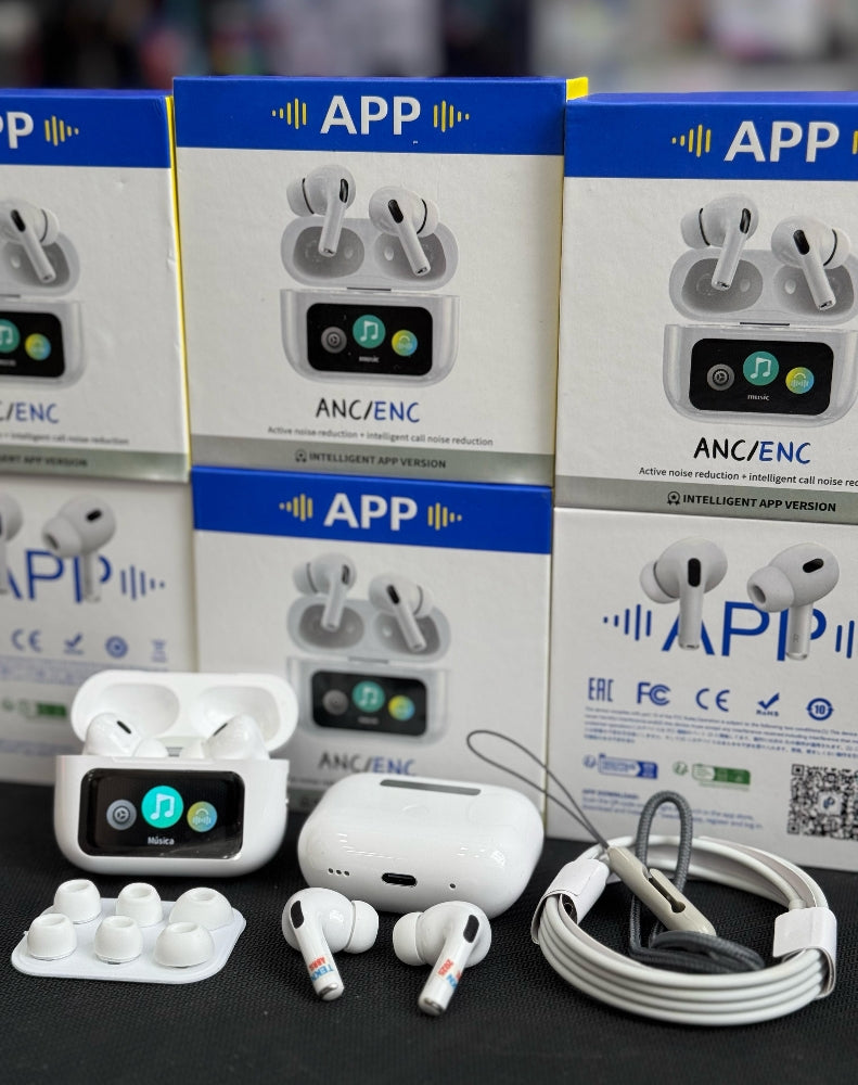 A9 Pro App Supported ANC/ENC Touch Display Wireless Earbuds