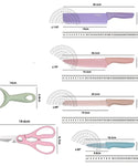 Kitchen Multi-Color Knife Set