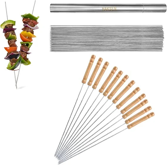 Stainless Steel BBQ Skewers (Set Of 12 PCS)