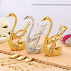 Swan Shape Spoon Set Holder