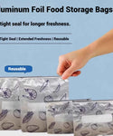 Re-Usable Food-Grade Aluminum Zipper Bag (10 Pcs)