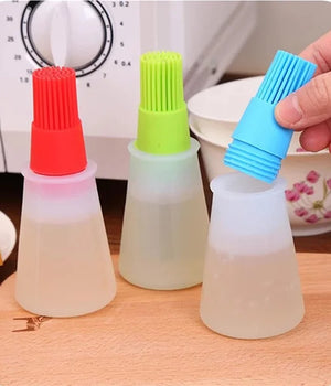 Kitchen Silicone Oil Brush Bottle