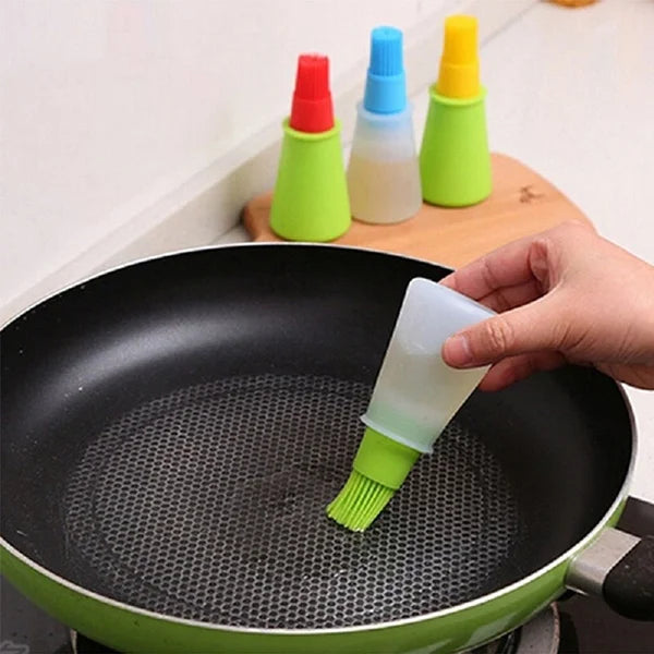 Kitchen Silicone Oil Brush Bottle