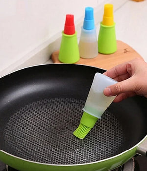 Kitchen Silicone Oil Brush Bottle