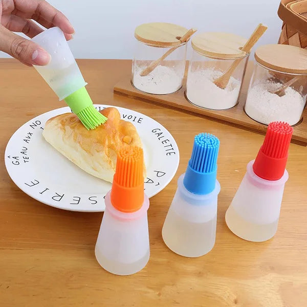 Kitchen Silicone Oil Brush Bottle