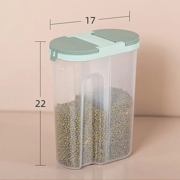 Double Grid Food Container Jar