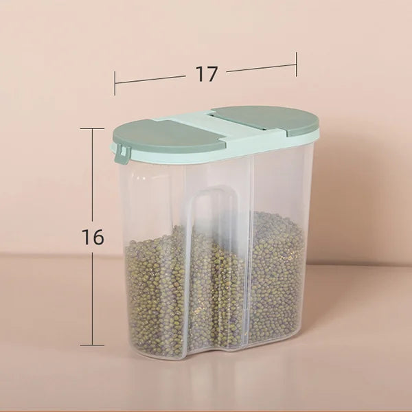 Double Grid Food Container Jar