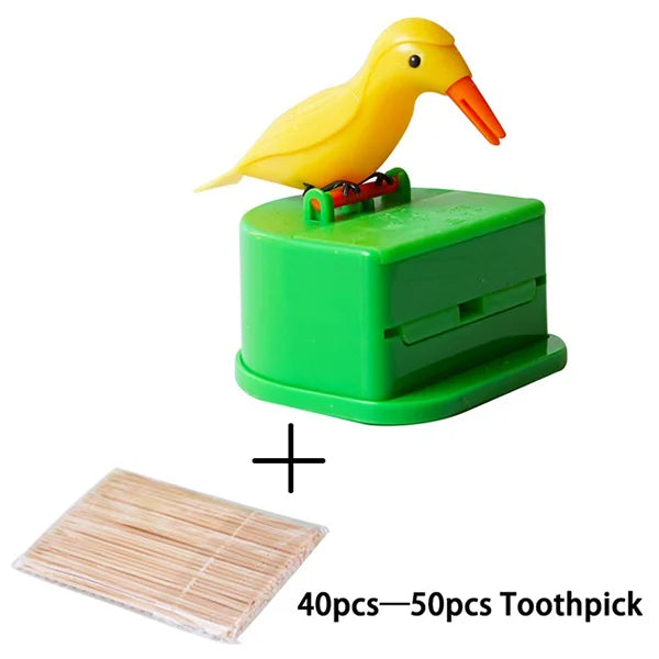 Mini Bird Pressing Toothpick Dispenser
