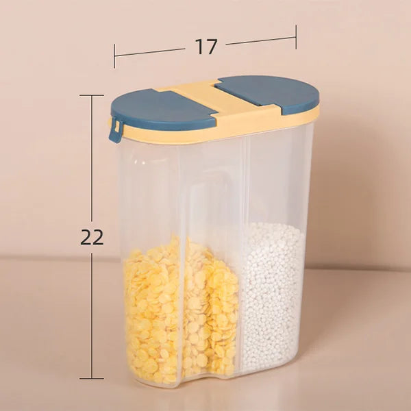 Double Grid Food Container Jar
