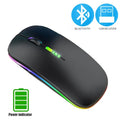 Bluetooth USB Rechargeable RGB Lighting Mouse
