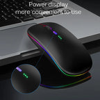 Bluetooth USB Rechargeable RGB Lighting Mouse