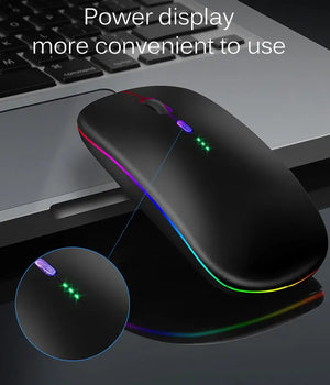 Bluetooth USB Rechargeable RGB Lighting Mouse