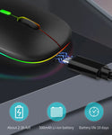 Bluetooth USB Rechargeable RGB Lighting Mouse