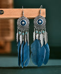 Women's Fashionable Long Feather Earring