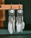 Women's Fashionable Long Feather Earring
