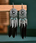 Women's Fashionable Long Feather Earring