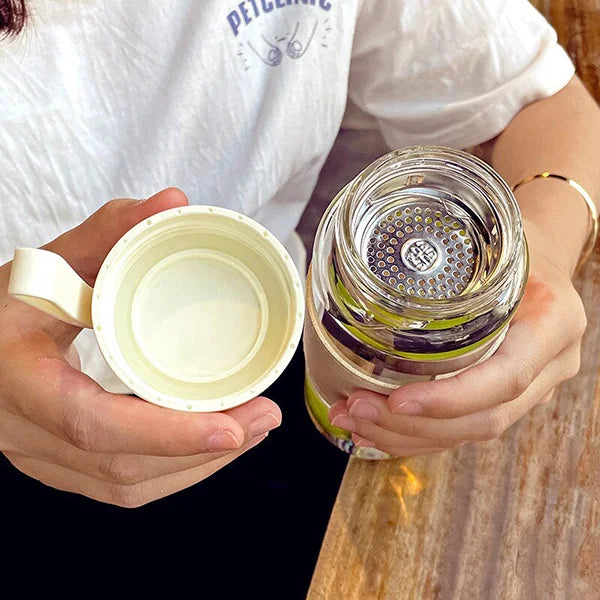 Nordic Glass Portable Cute Bottle