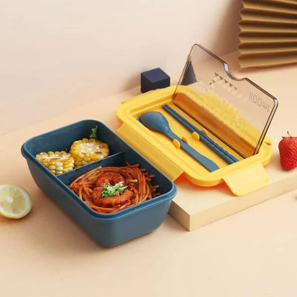 850 ML Lunch Box With Spoon & Chopsticks