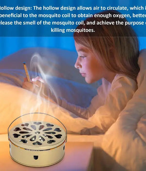 Portable Fireproof Mosquito Coil Burner Container