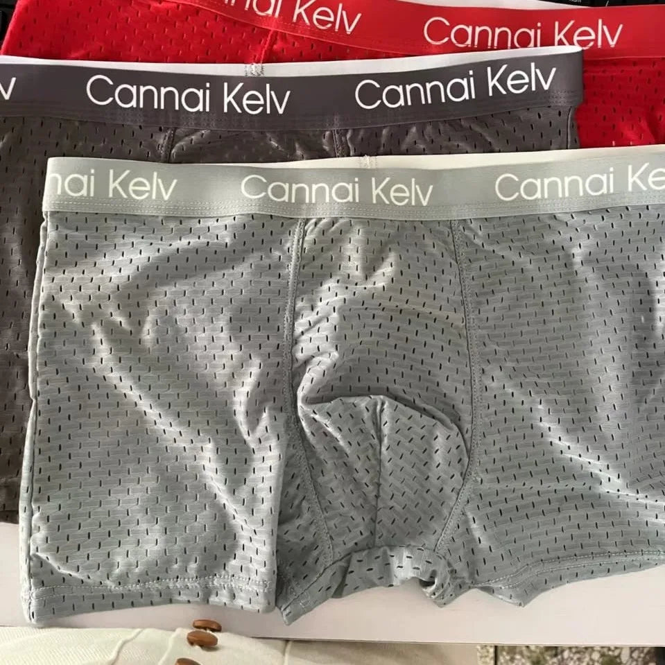 3 Pcs Pure Cotton Breathable Boxer Underwear
