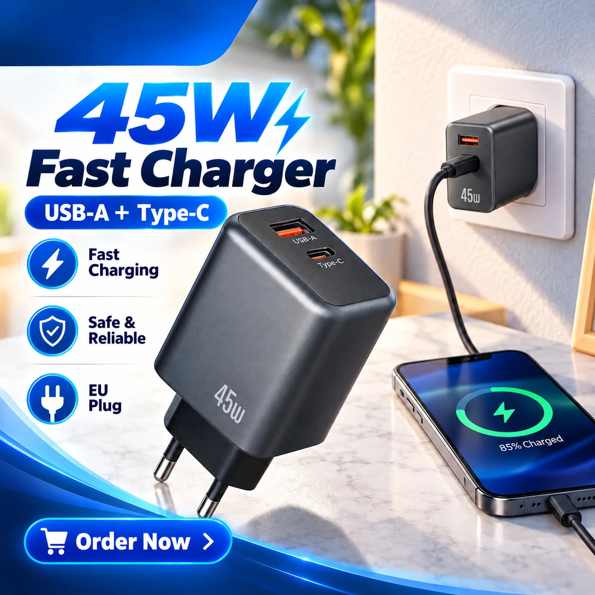 45W Super Fast Charging Adapter