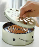 Portable Fireproof Mosquito Coil Burner Container