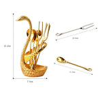 Swan Shape Spoon Set Holder