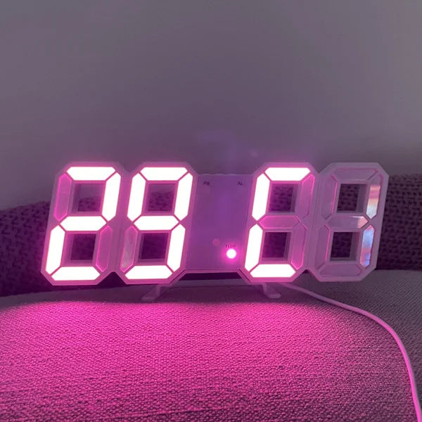 LED Digital Wall Desk Clock
