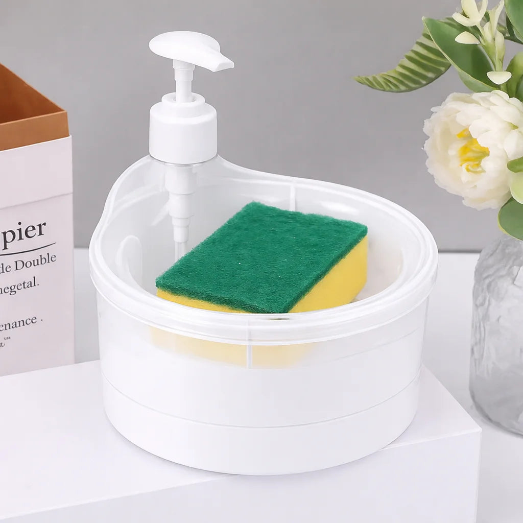 2-in-1 Dish Washing Soap Dispenser