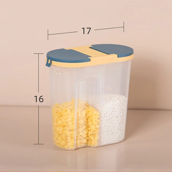 Double Grid Food Container Jar