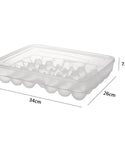 34 Grid Transparent Egg Storage Box