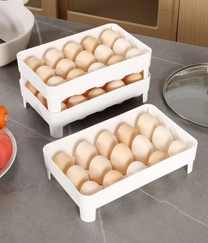 Double Tray Egg Storage Holder