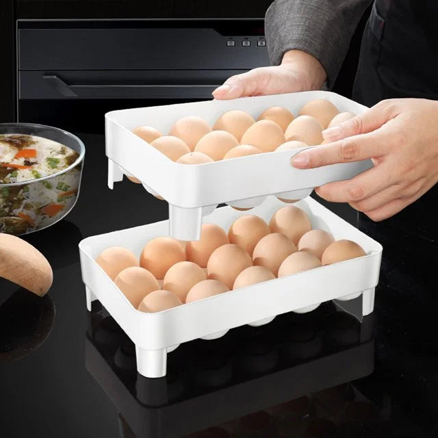 Double Tray Egg Storage Holder